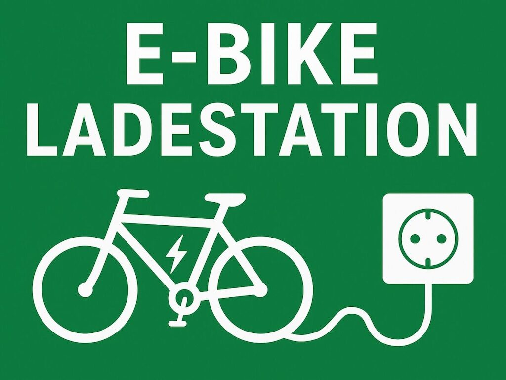 Abschließbare Fahrrad-Garage mit E-Bike-Ladestation